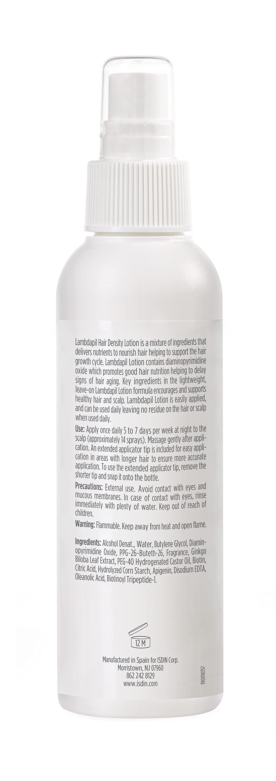 ISDIN Lambdapil ingredient Ginkgo Biloba for oxidative stress protection.