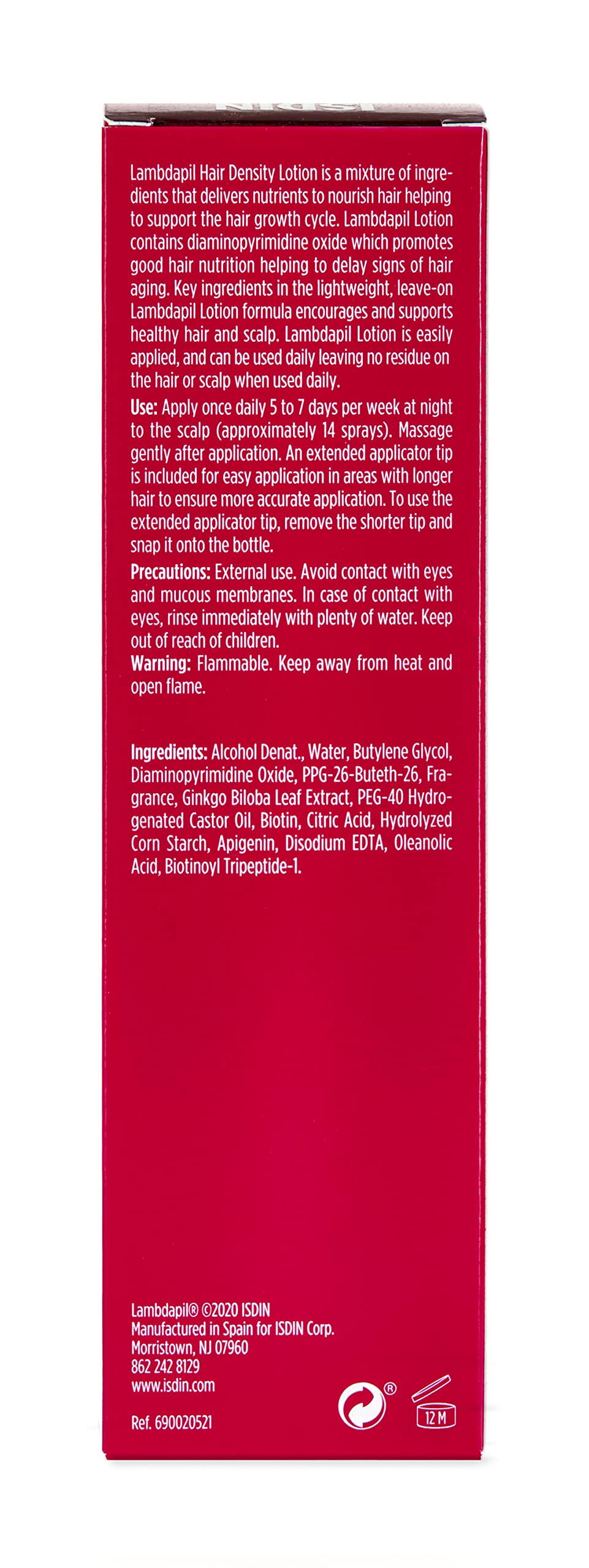 ISDIN Lambdapil developed in Spain for quality technology.