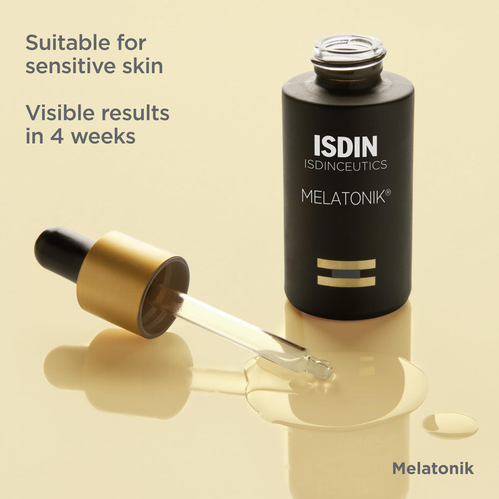 ISDIN Melatonik bakuchiol close-up visualizing gentle anti-stress repair potential