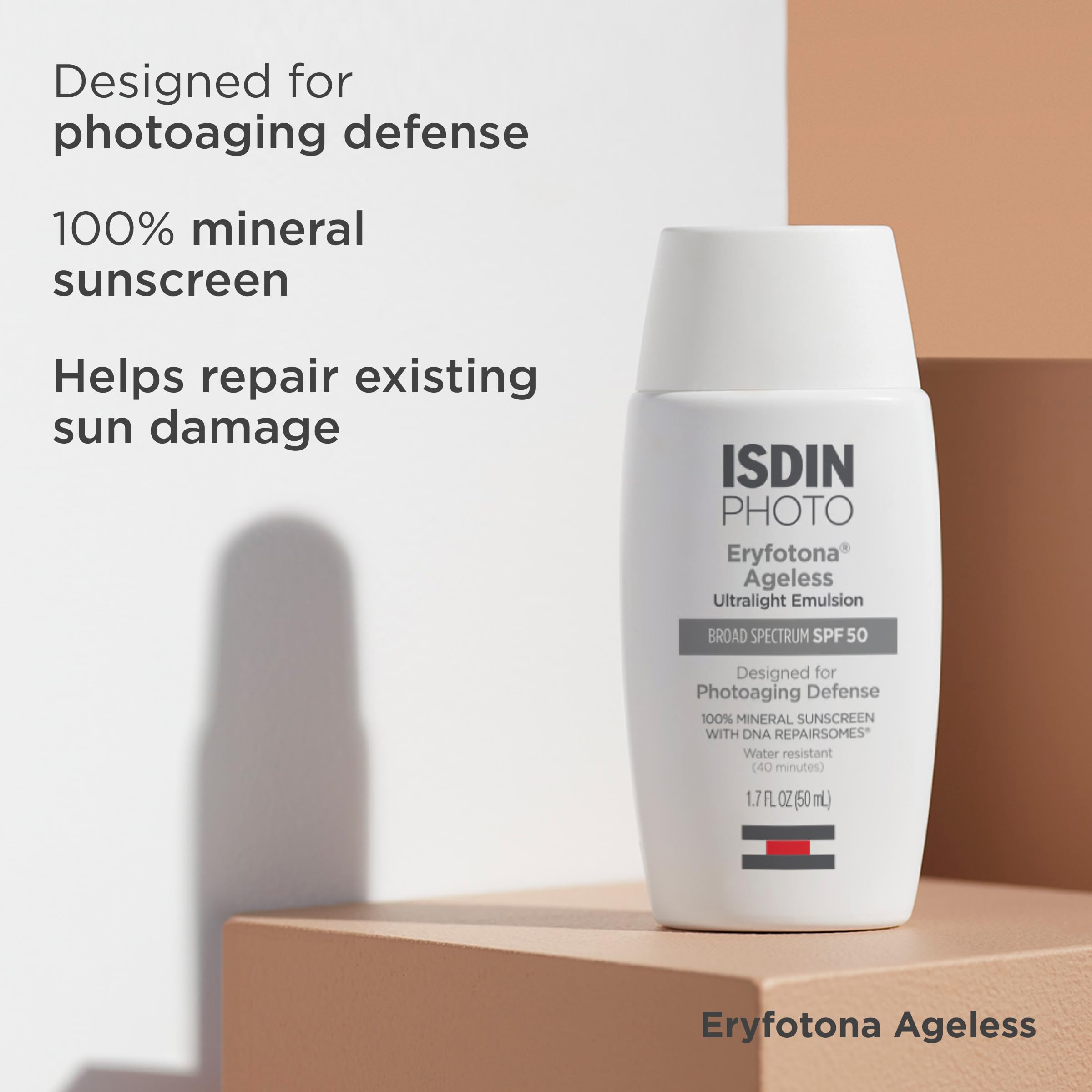 ISDIN water-resistant sunscreen suitable for outdoor activities and swimming.