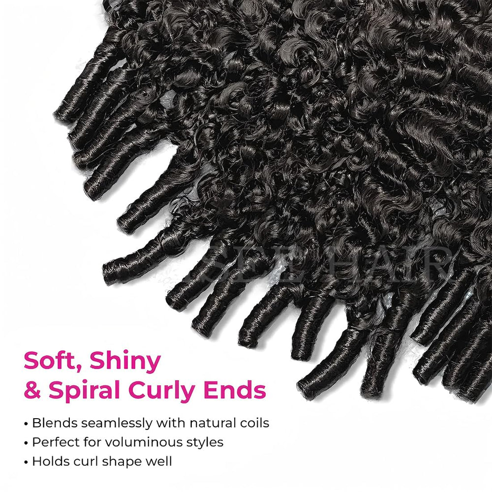 ISEE Burmese curly hair texture closeup, natural bounce and softness