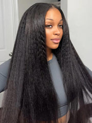 ISEE drawstring cap design wig for secure, comfortable fit during daily wear.