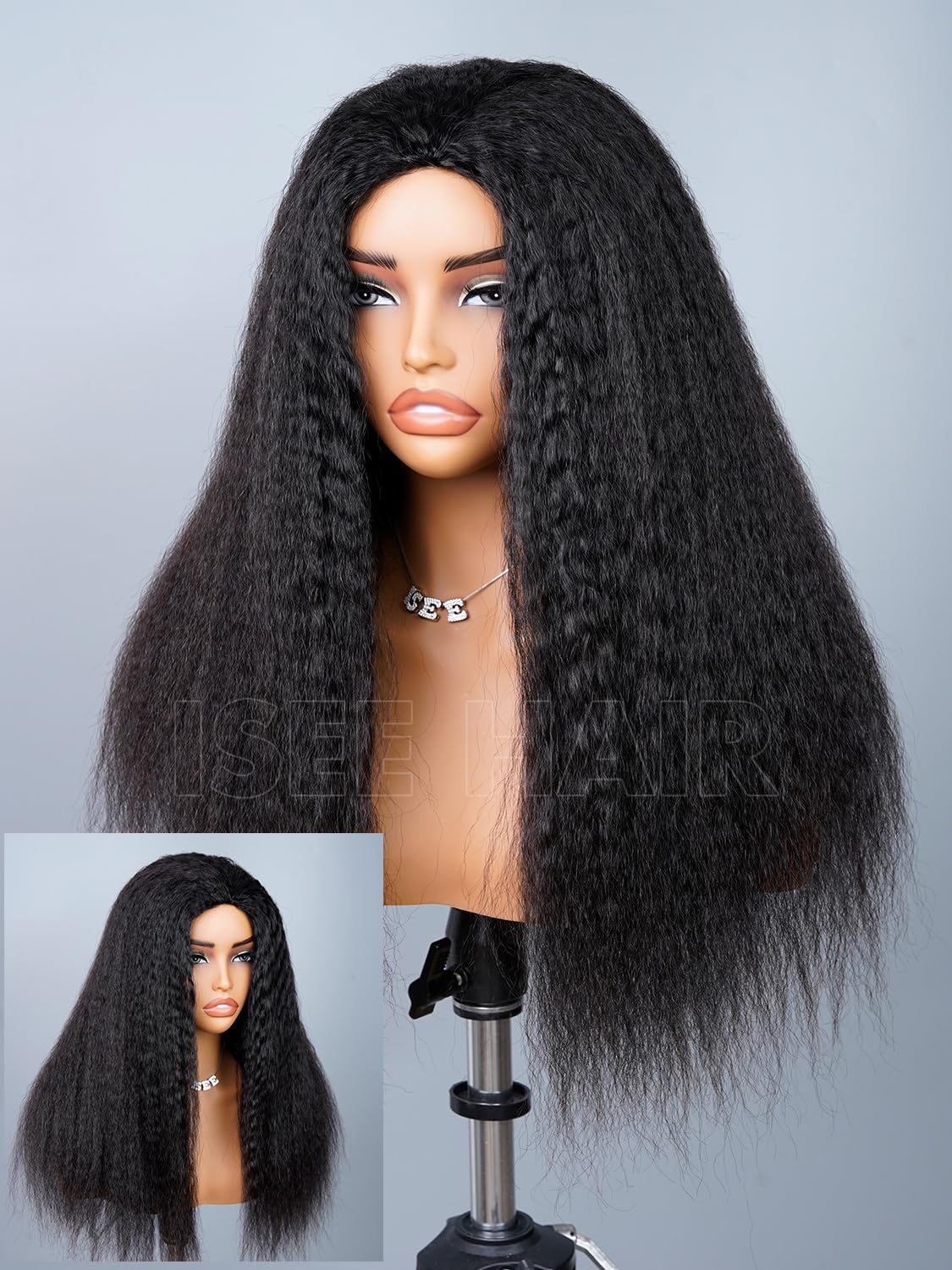 ISEE glueless wig no braiding needed for quick 10-second flip-over.