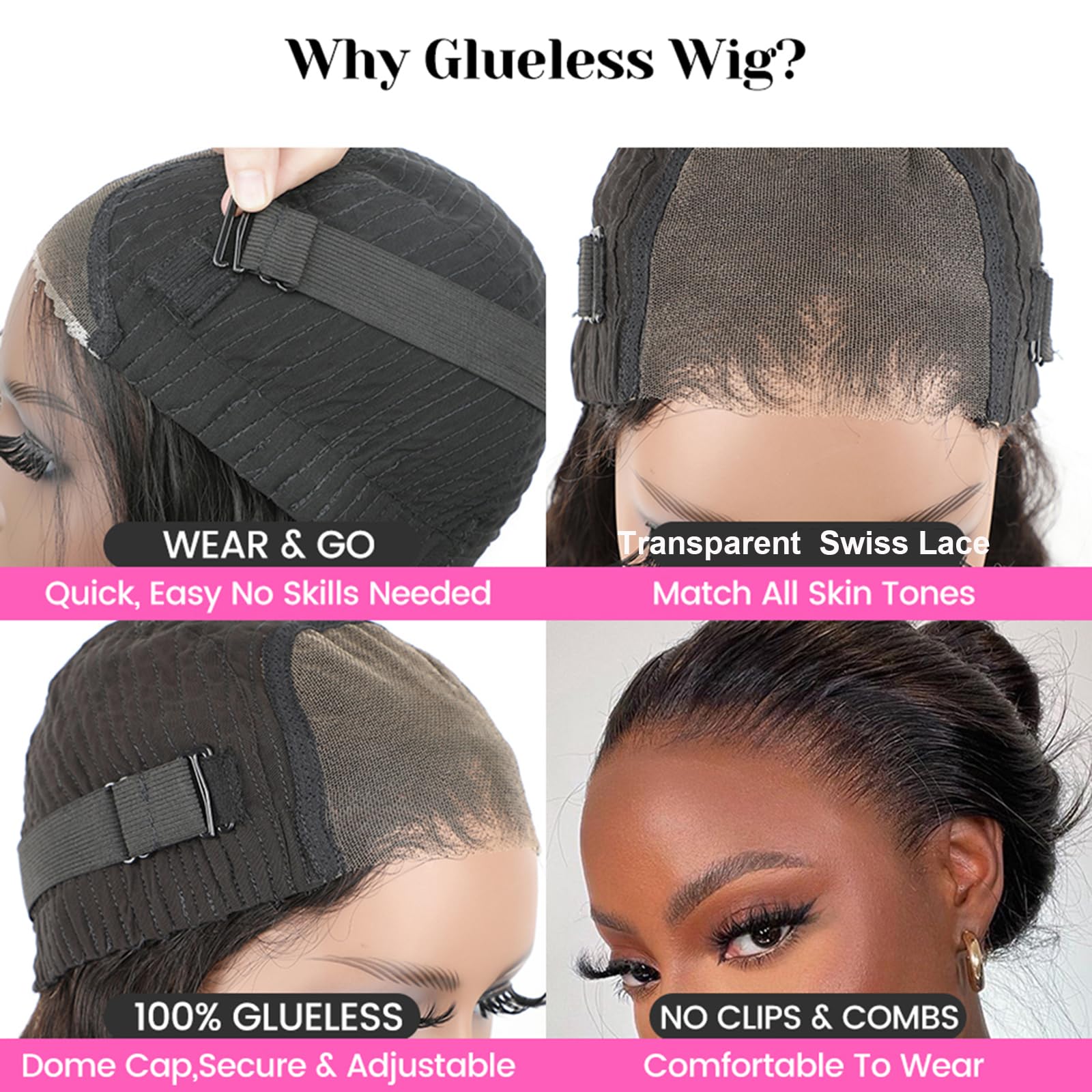 ISEE 7x5 Swiss lace wig for skin-friendly melt and versatile styling