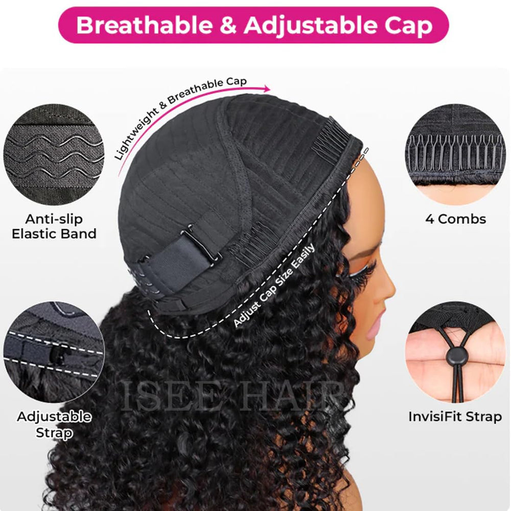 ISEE Half Wig wear-go quick install, ideal for busy mornings