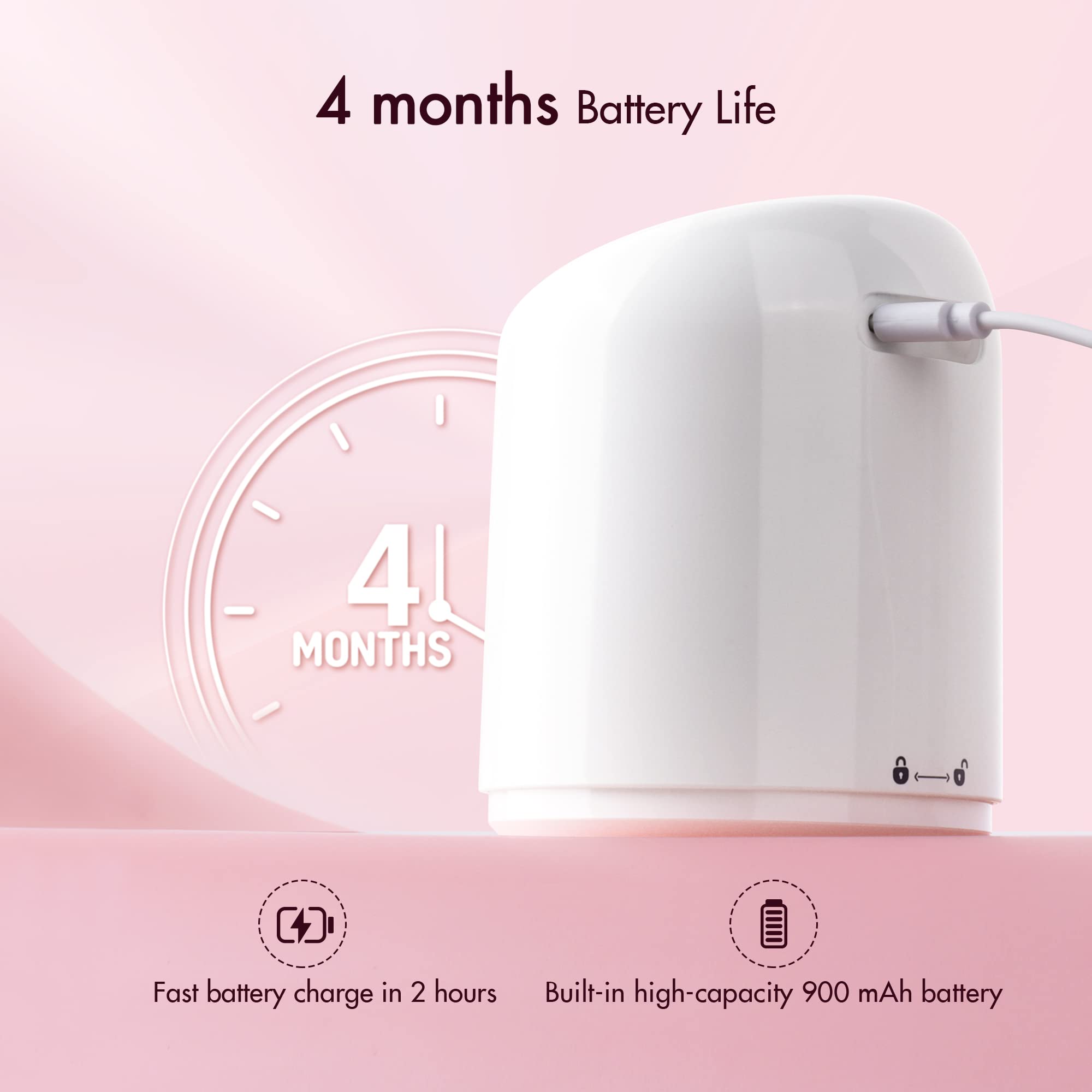 ISIMEE cleaning mode illustration promotes easy maintenance and device longevity.