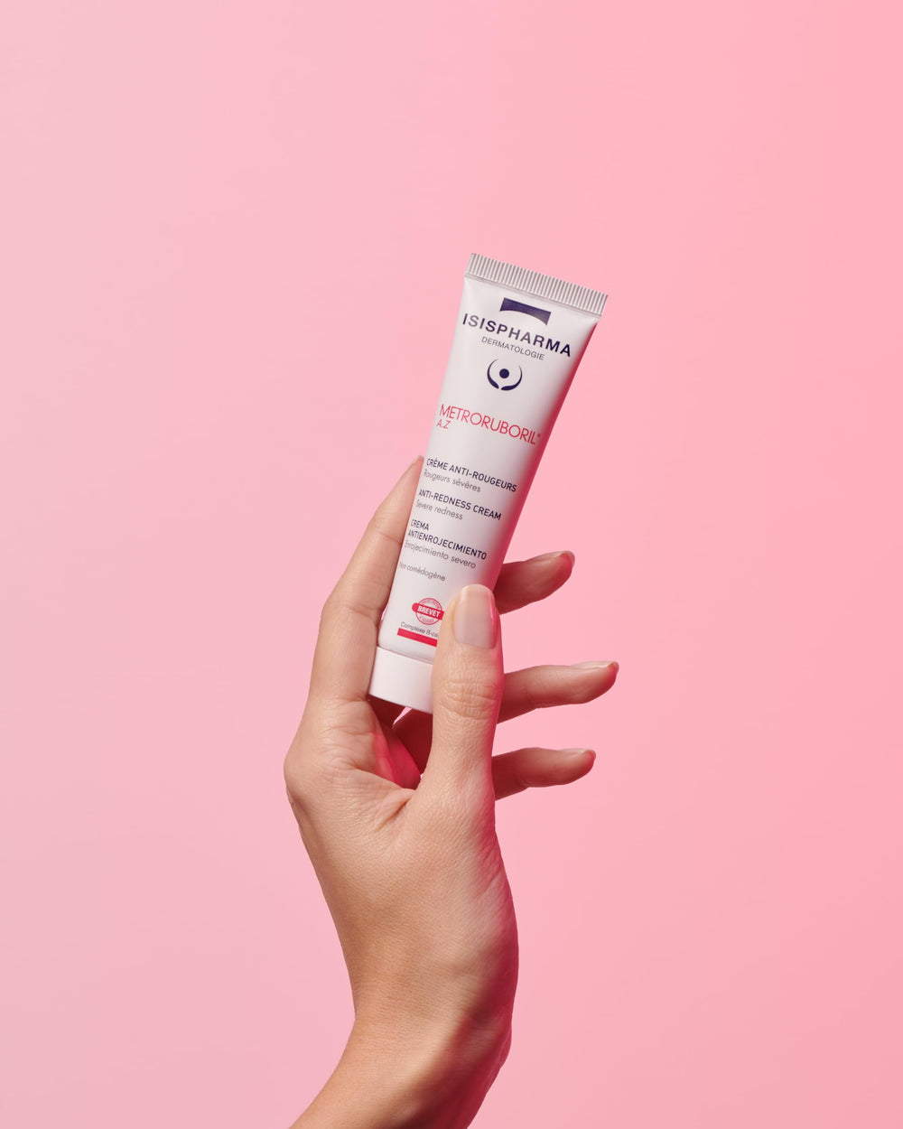 IsisPharma Metroruboril summer collection packaging signals clean care.