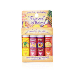 Island Soap & Candle Works lip balm stick with assorted flavors for smooth lips on the go.