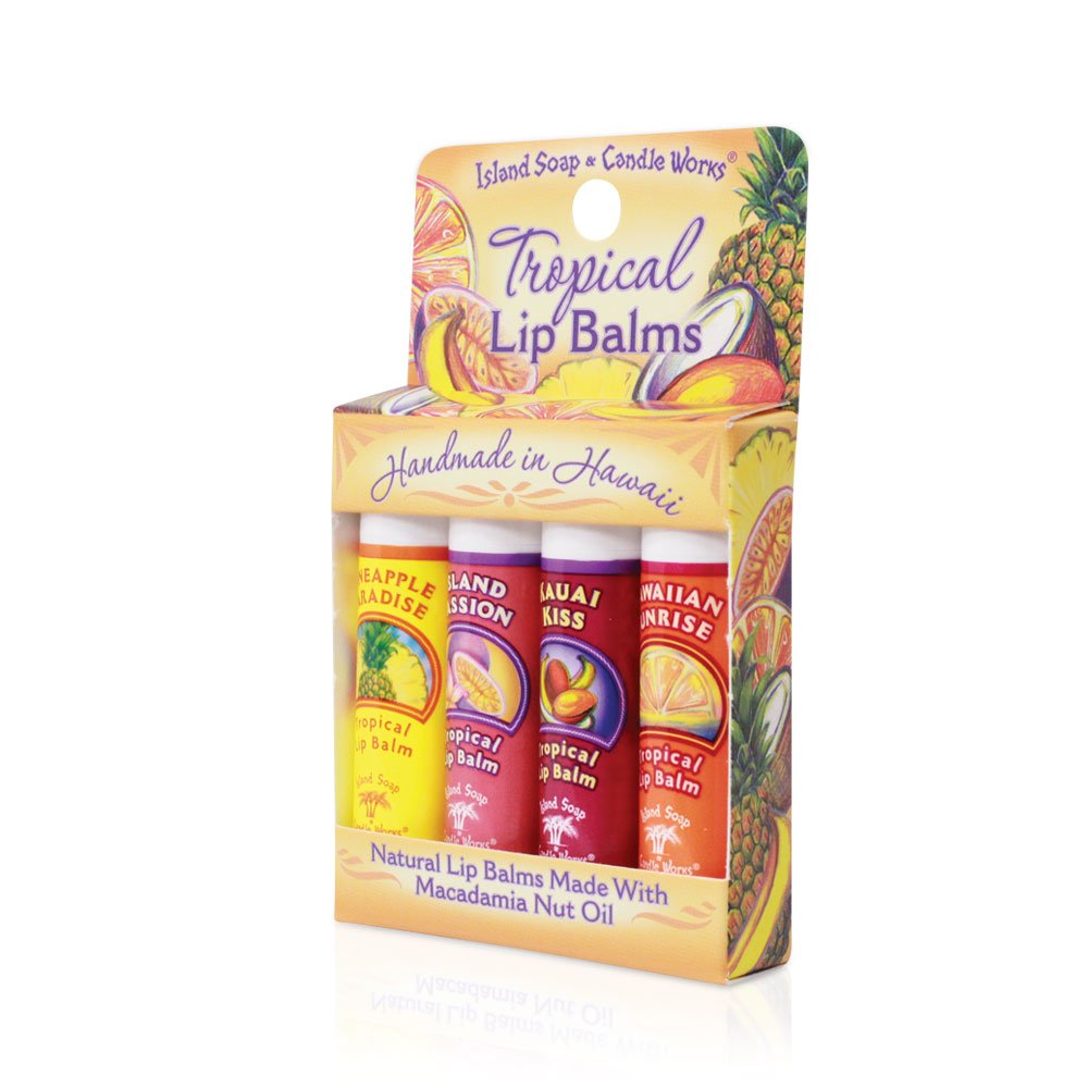 Island Soap & Candle Works lip balm stick natural ingredients for daily lip care.