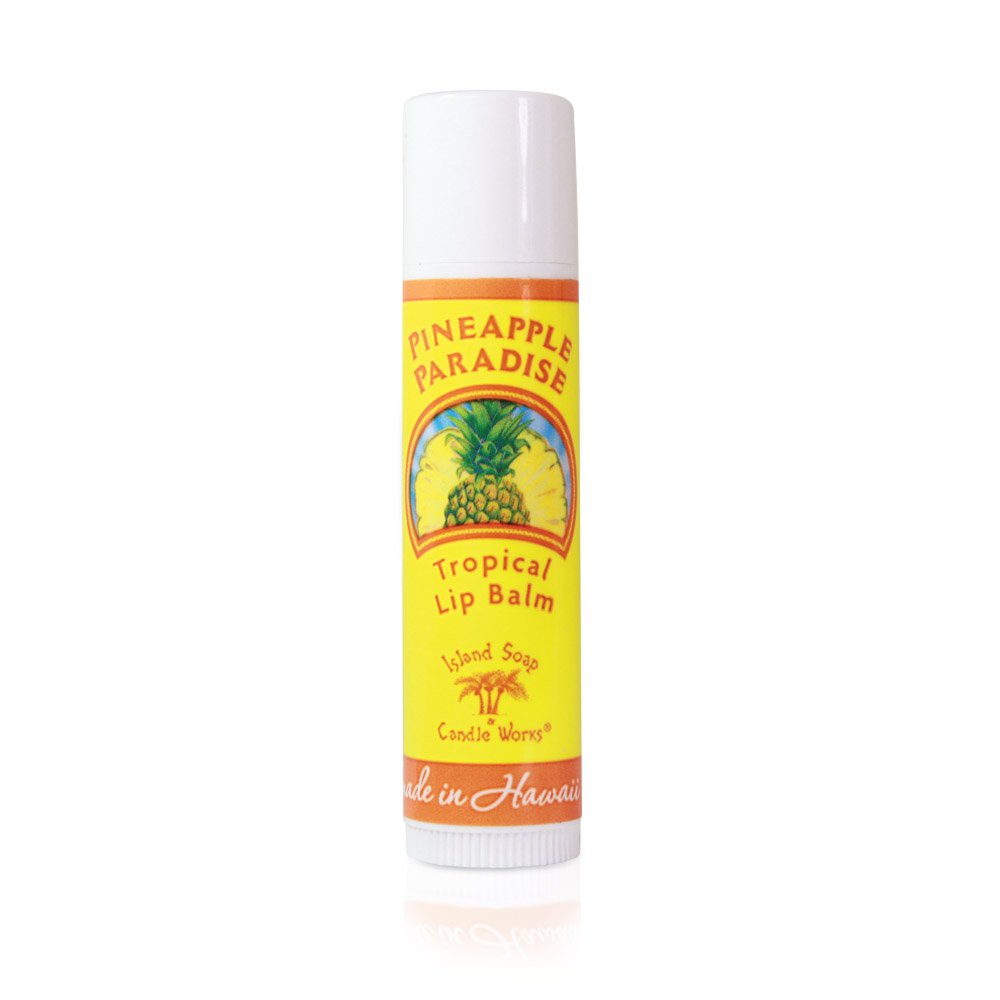Island Soap & Candle Works lip balm stick portable size fits purses and pockets.