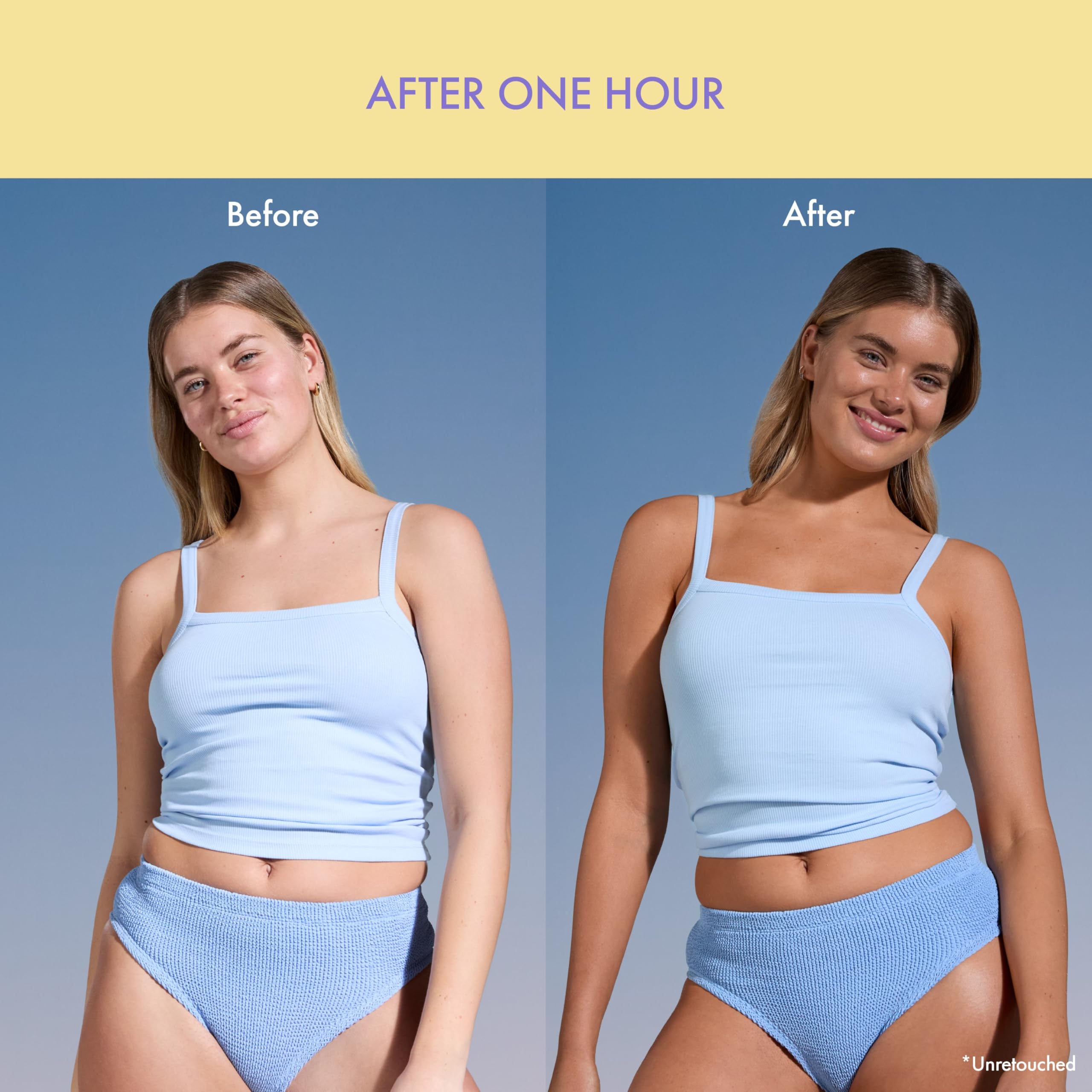 Isle of Paradise Express Tinted Self Tan Mousse swirl demonstrates even color distribution for natural glow.