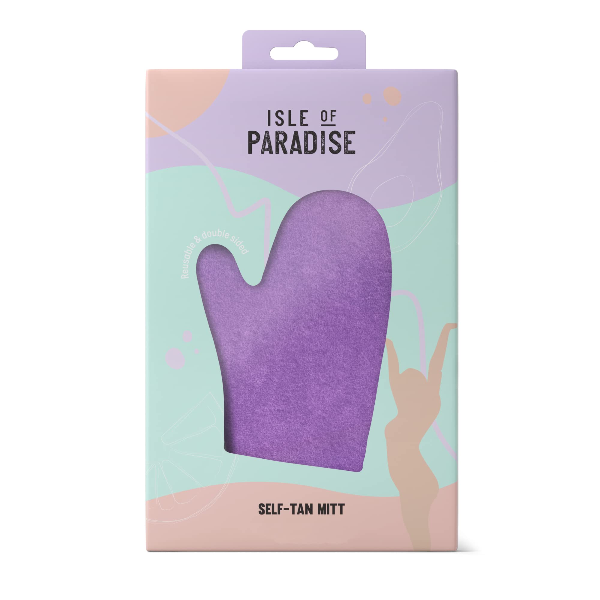 Isle of Paradise Self-Tan Mitt with water-resistant barrier protects palms