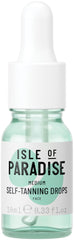 Isle of Paradise self-tanning drops bottle closeup shows natural bronze potential