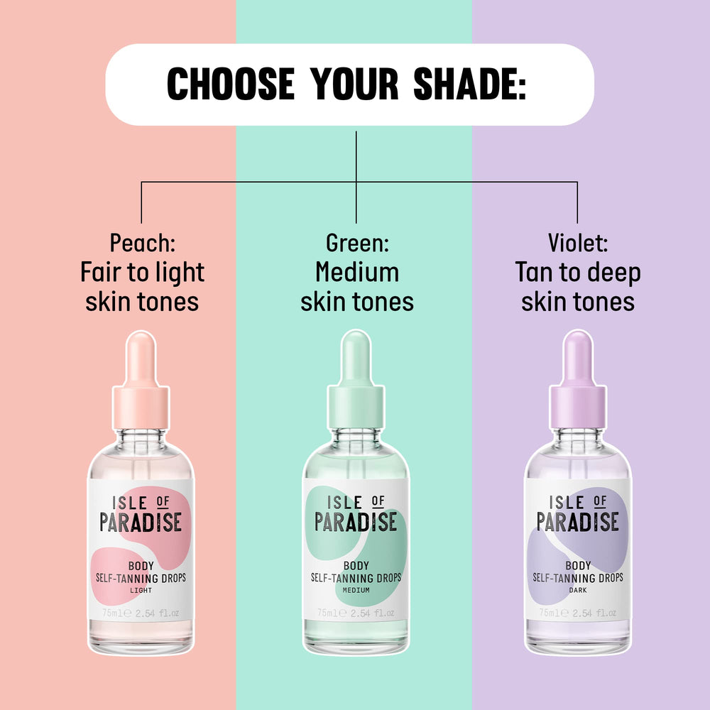 Isle of Paradise dermatologist-approved badge signals a skin-friendly self-tan option.