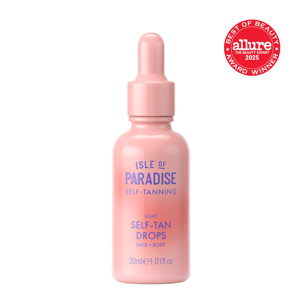 Isle of Paradise drops mixed with moisturizer for customizable tan