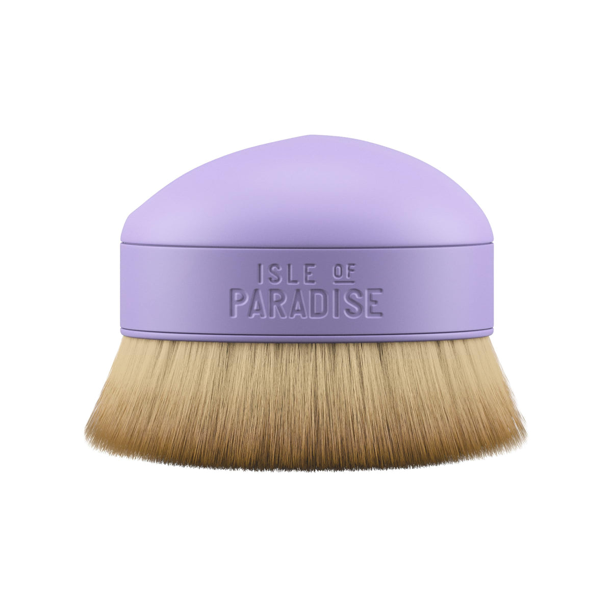 Isle of Paradise Shape and Glow brush close-up bristles for silky, streak-free application.