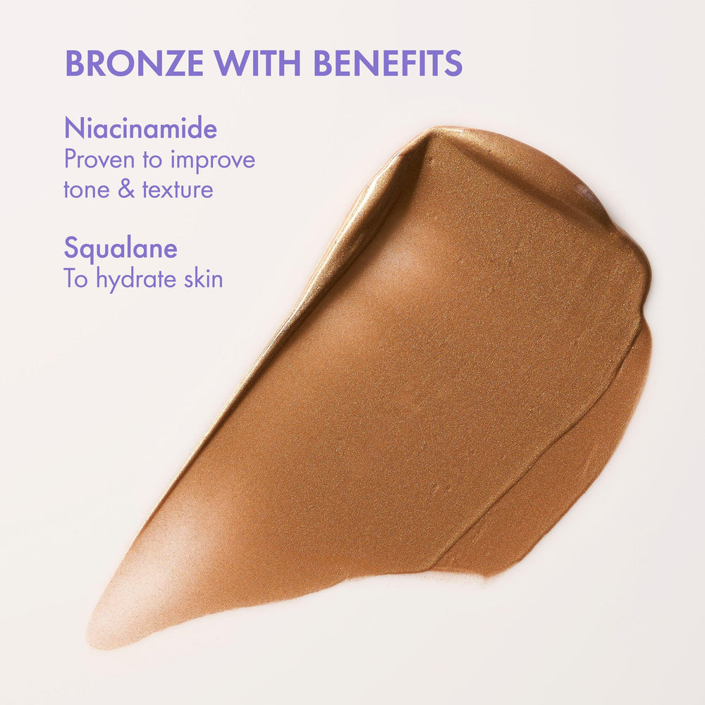 Isle of Paradise Sunny Serum on skin delivers even-toned glow with lightweight hydration.