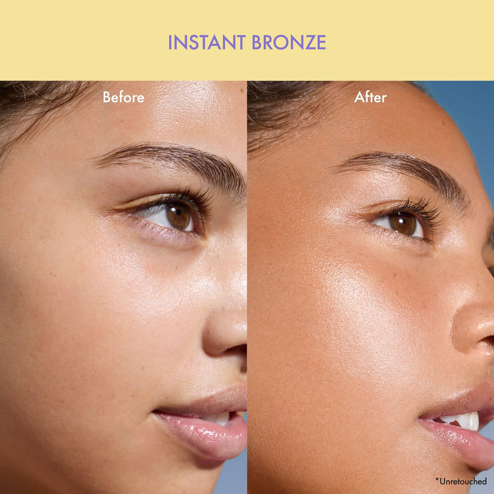 Isle of Paradise Sunny Serum being mixed with skincare shows skincare-first makeup hybrid for customization.