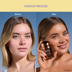 Isle of Paradise Sunny Serum swirls on skin, delivering dewy, natural-looking radiance.