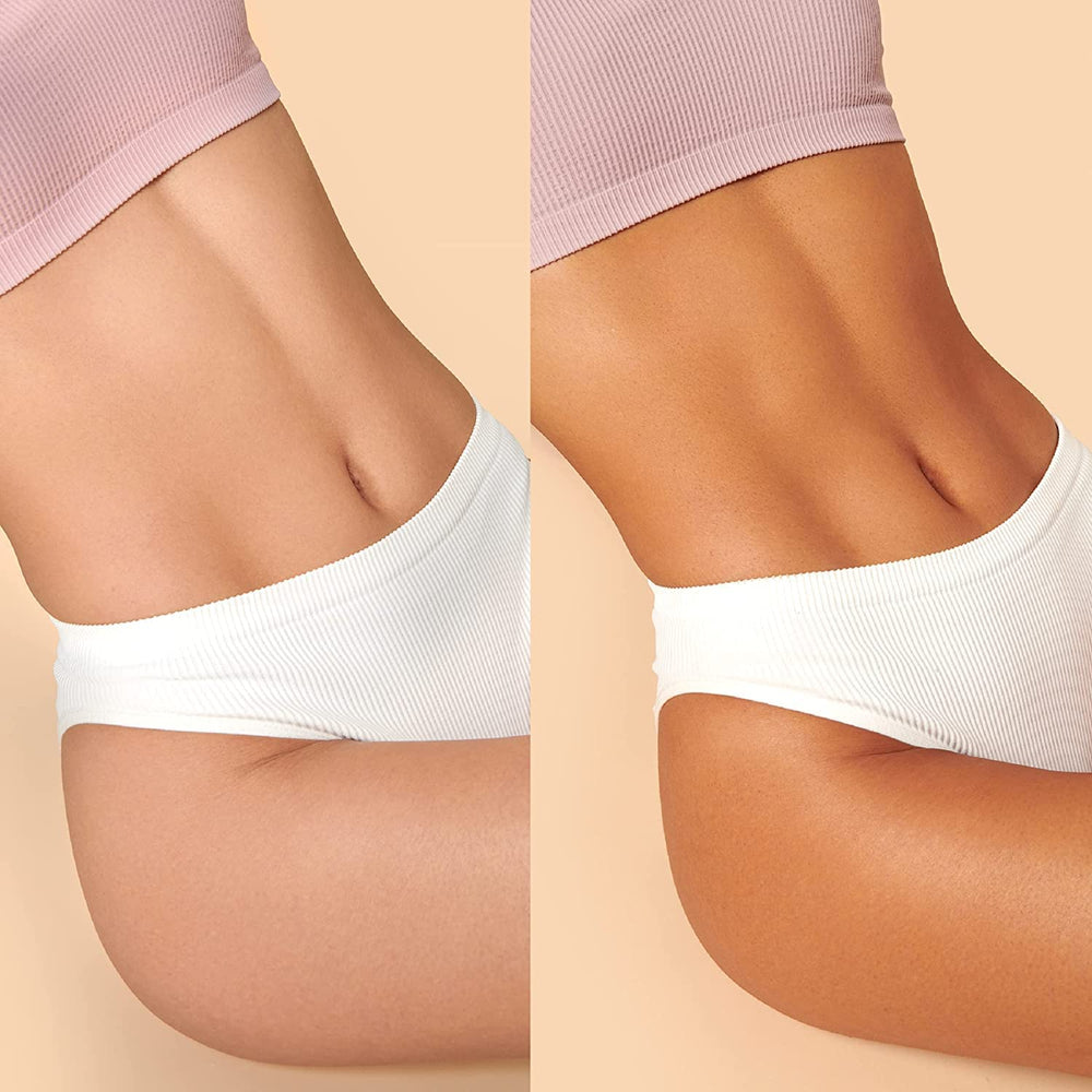 Isle of Paradise tan develops in 4–6 hours to reveal a natural glow.