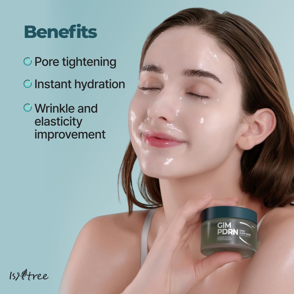 IsNtree Gim PDRN Glow Bounce illustrates translucent skin brightness in morning.