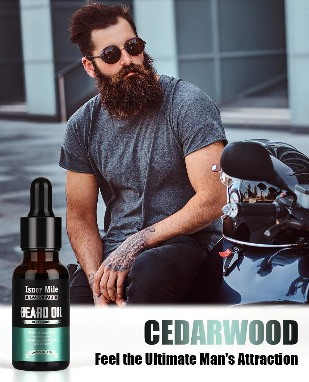 ISNER MILE beard-care-routine image supports daily grooming with healthy beard maintenance.