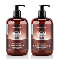 ISNER MILE beard wash 17oz bottle for daily cleansing and beard softness.