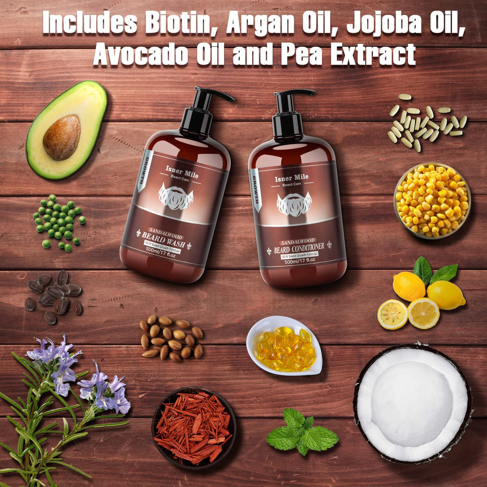 ISNER MILE biotin-argan-jojoba oil drops nourishing beard and skin.