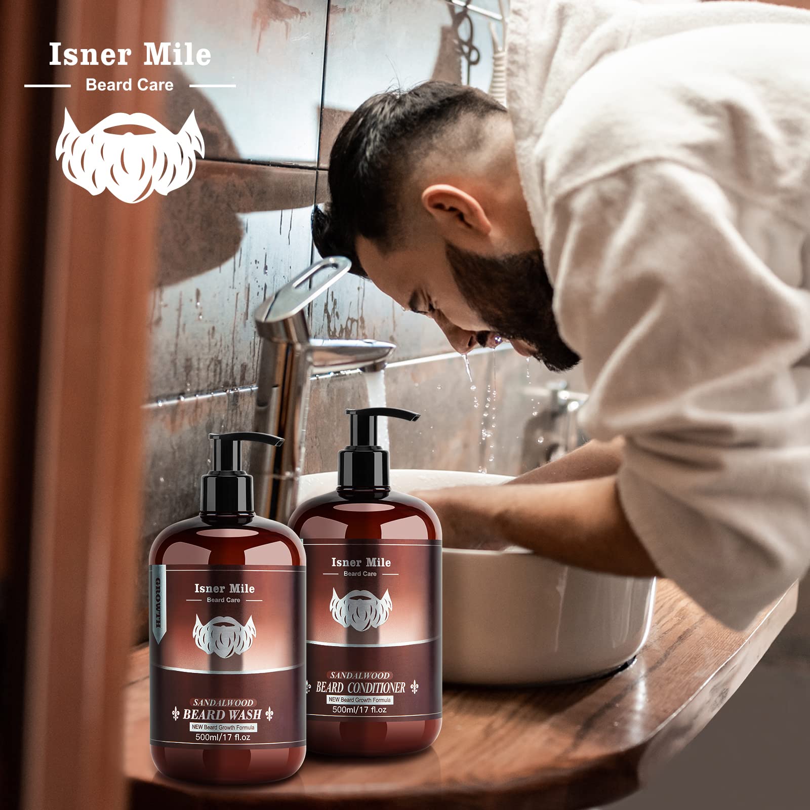 ISNER MILE grooming set display for easy home care.