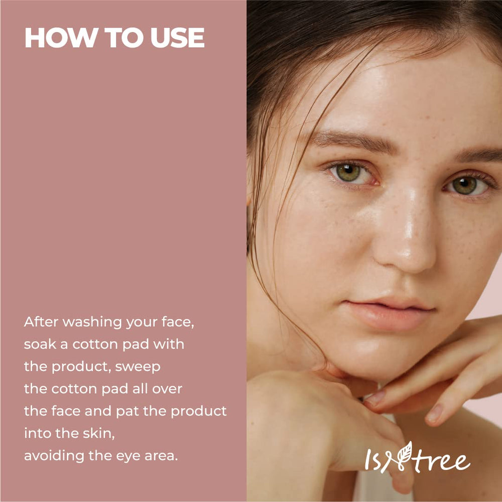 ISNTREE Chestnut AHA 8% application on hand demonstrates easy daily use.