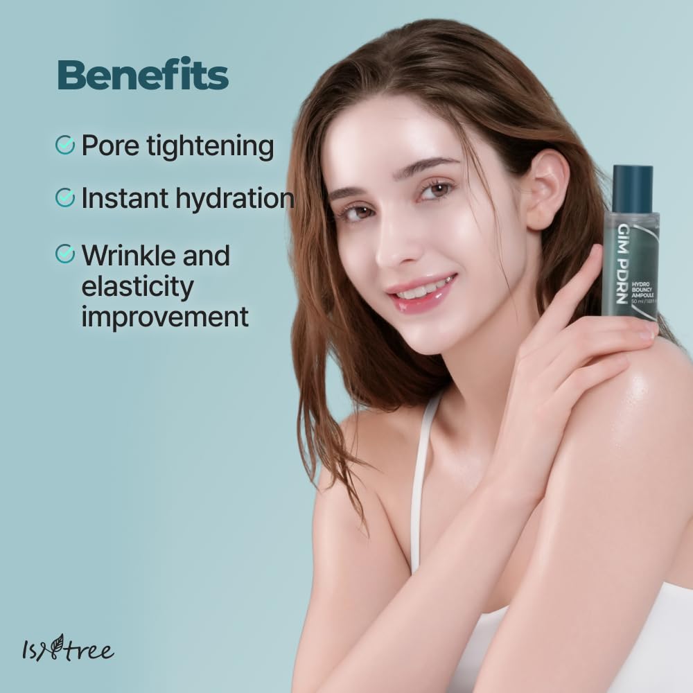 IsNtree Gim PDRN Hydro Ampoule glow finish delivering natural radiance.
