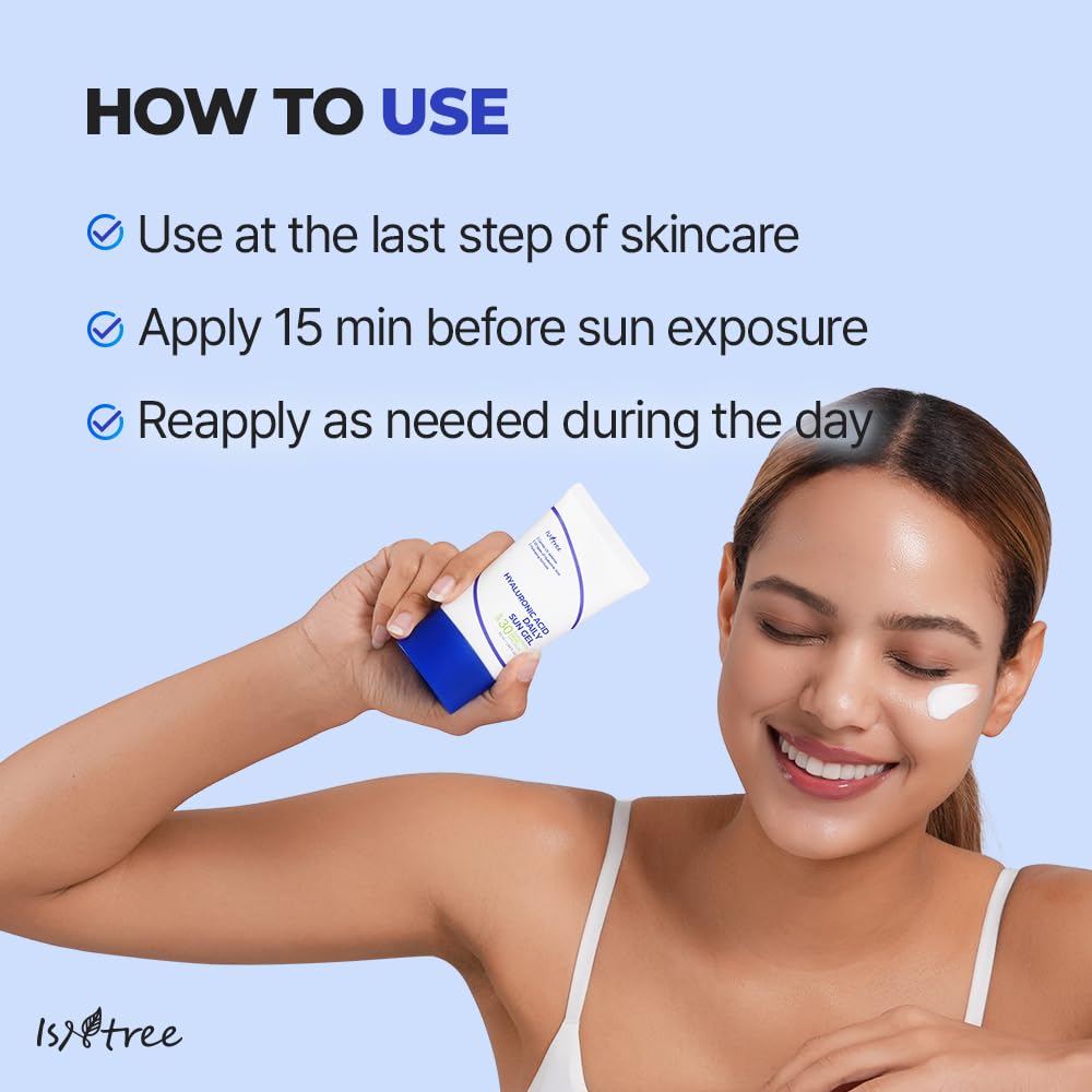 ISNTREE Hyaluronic Acid Daily Sun Gel embodies Korean skincare innovation.