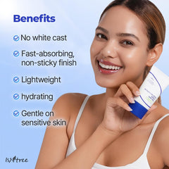 ISNTREE Hyaluronic Acid Daily Sun Gel SPF 30 provides broad-spectrum protection.