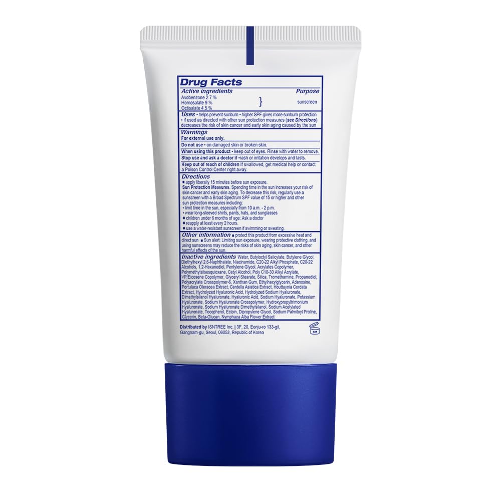 ISNTREE Hyaluronic Acid Daily Sun Gel works well under makeup.