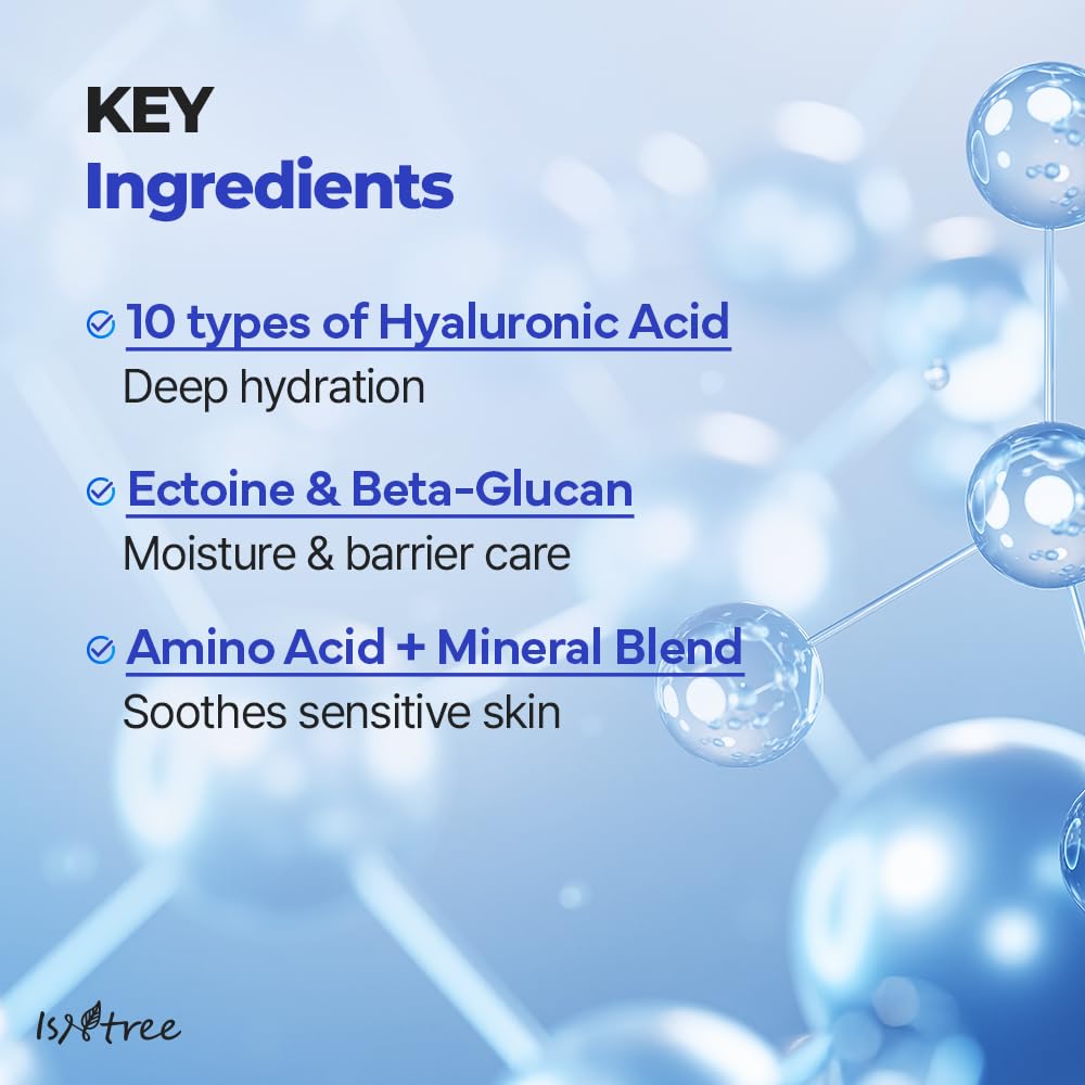 ISNTREE Hyaluronic Acid Daily Sun Gel unscented formula suits sensitive skin.