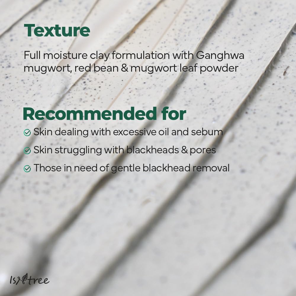 IsNtree Mugwort Calming Clay Mask suitable for sensitive skin users