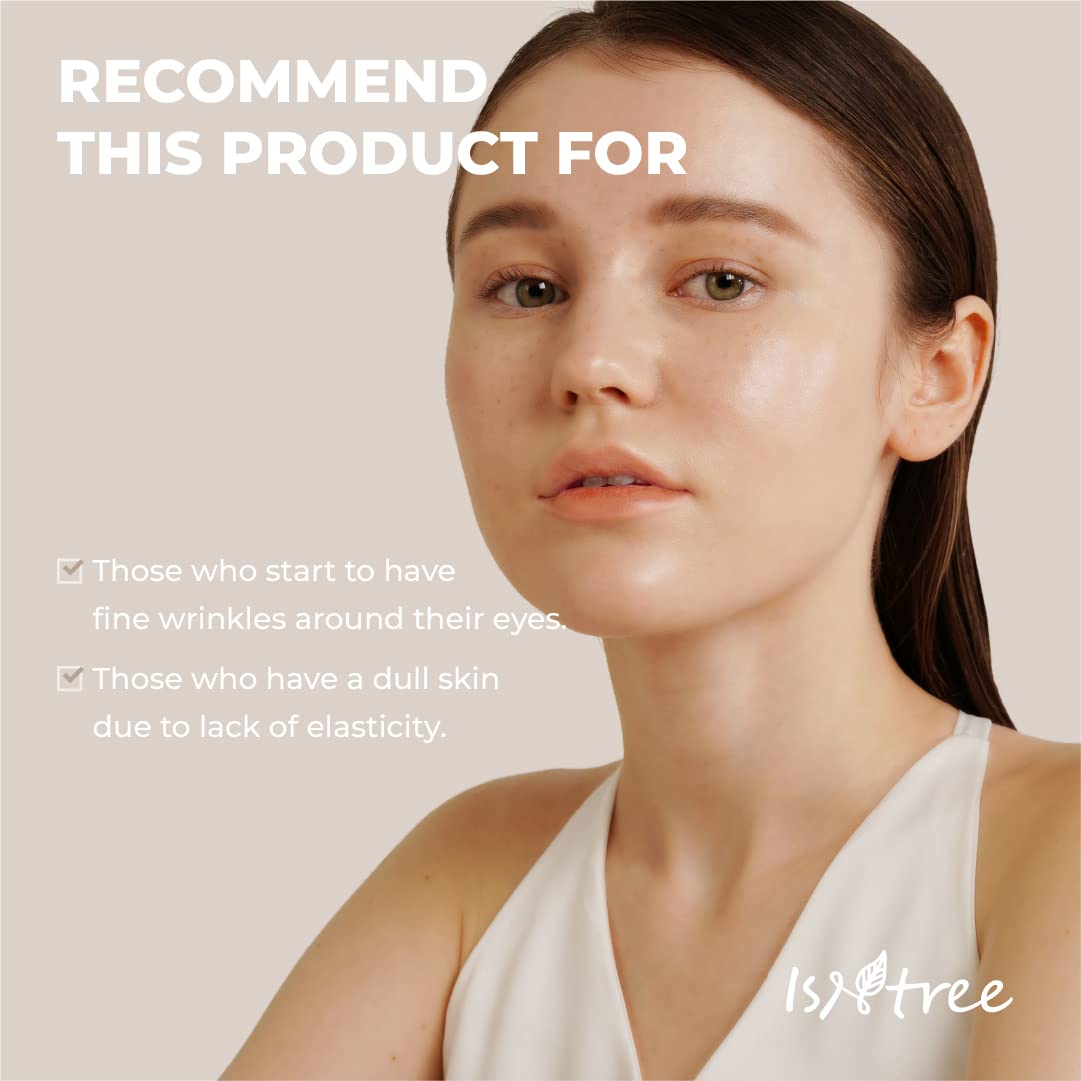 IsNtree TW-REAL Eye Cream before and after suggesting a brighter look