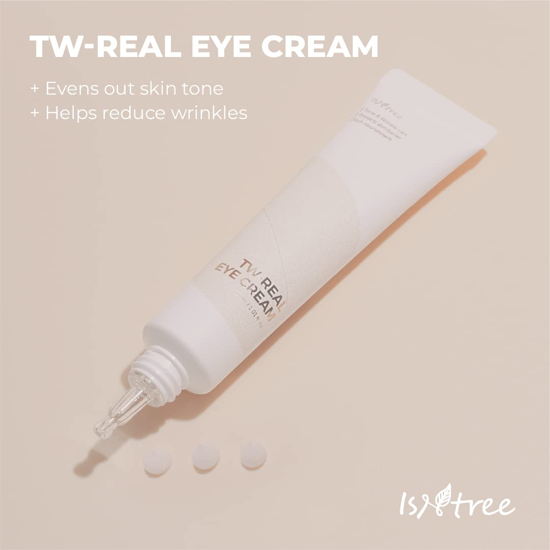IsNtree TW-REAL Eye Cream dispense closeup for precise application