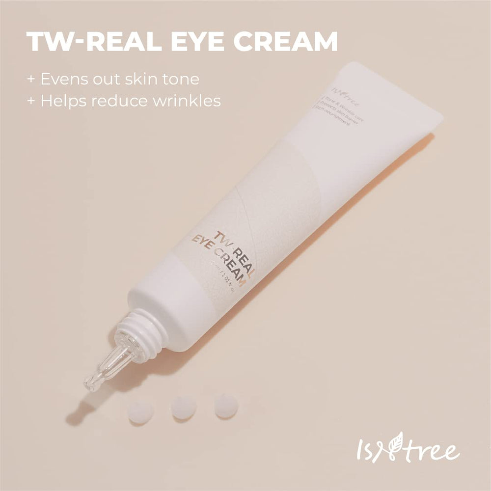 IsNtree TW-REAL Eye Cream dispense closeup for precise application