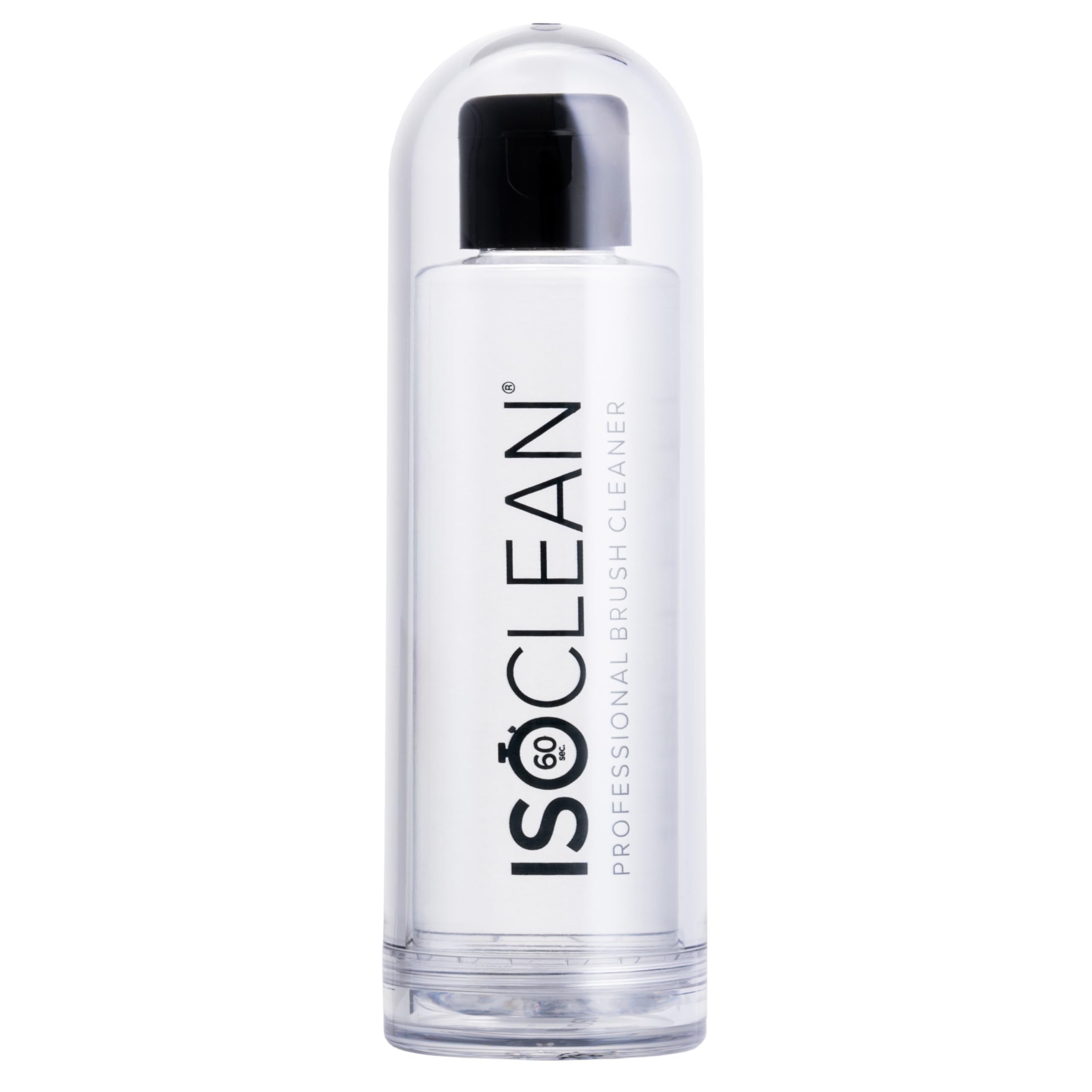Isoclean Professional Brush Cleaner bottle pour enables quick cleaning.