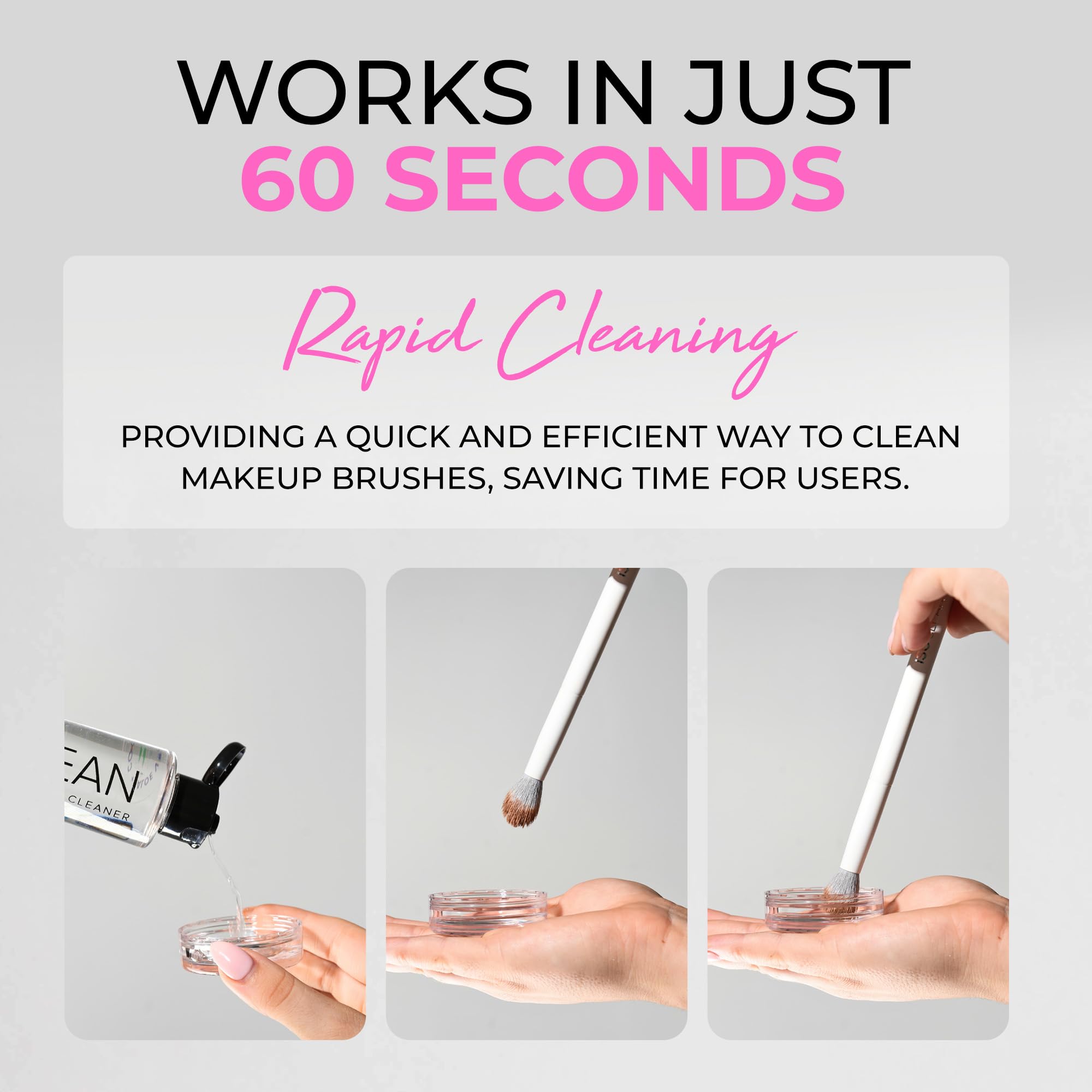 Isoclean Professional Brush Cleaner bristles after cleaning feel renewed.