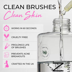Isoclean Professional Brush Cleaner nozzle spray for fast tool sanitation.