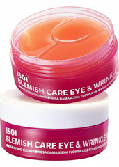 ISOI Blemish Care Under Eye Patch box demonstrates hydrating, refreshing with dual hyaluronic acids.