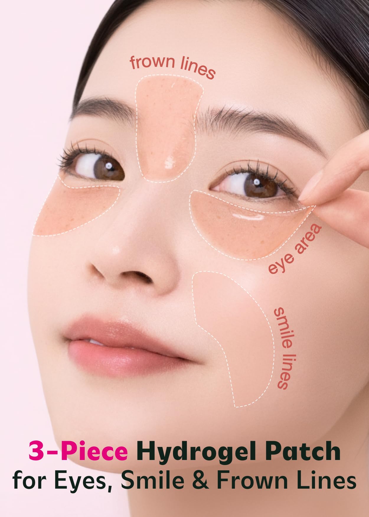 ISOI Blemish Care Under Eye Patch demonstrates multi-zone care for eyes and forehead.