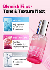 Rose Otto Oil ingredient highlight on ISOI serum bottle