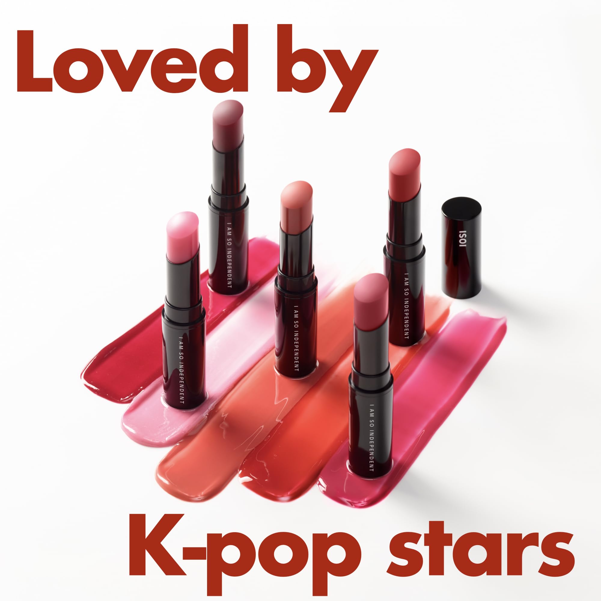 ISOI glossy pink lip balm cap close-up reveals natural tint for daily vitality.