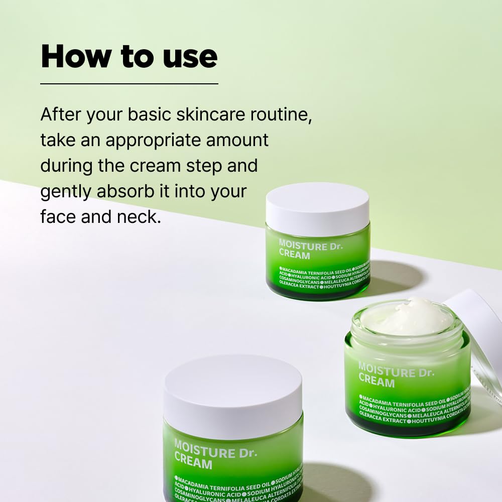 ISOI Moisture Dr. Soothing Cream barrier-support formula for resilient skin