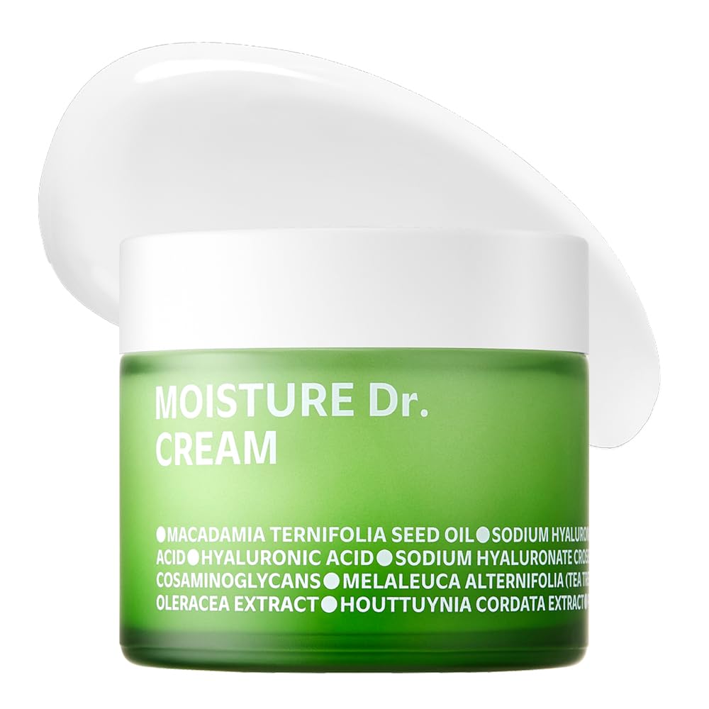 ISOI Moisture Dr. Soothing Cream bottle close-up showing premium hydration for sensitive skin