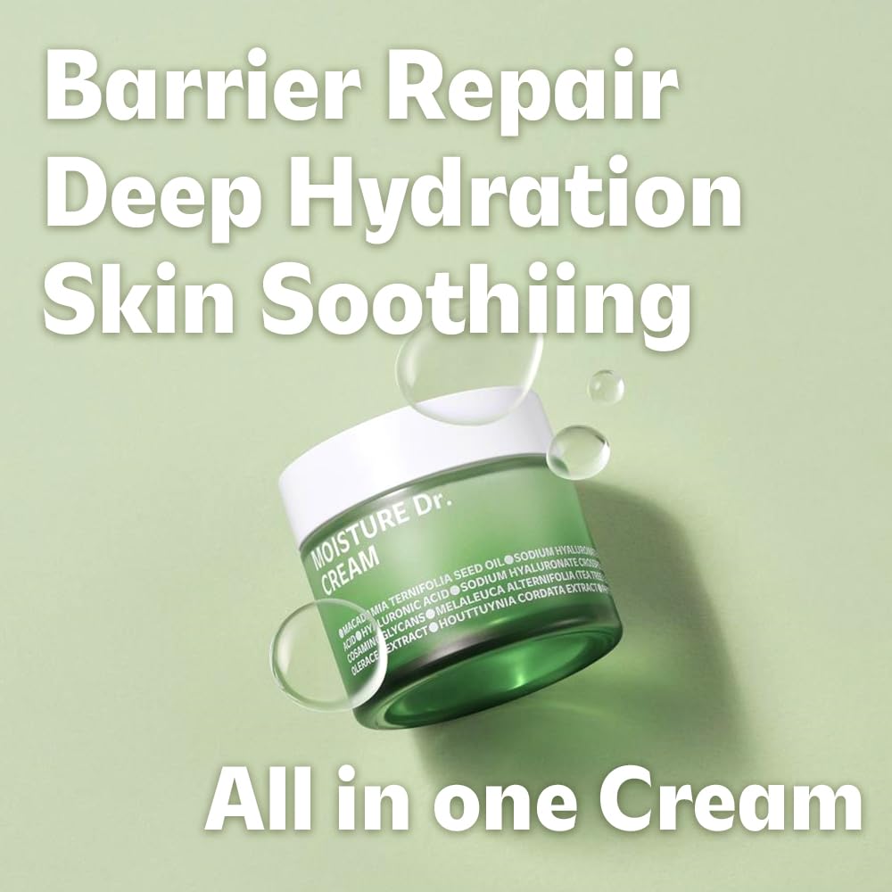 ISOI Moisture Dr. Soothing Cream texture gel highlighting light, non-sticky daily hydration