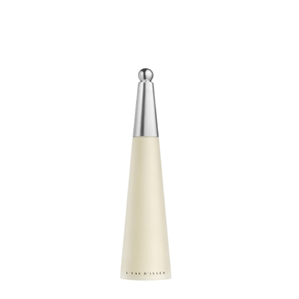 Issey Miyake L'Eau d'Issey bottle front view showcasing elegant slender design for timeless sophistication and versatile daytime fragrance